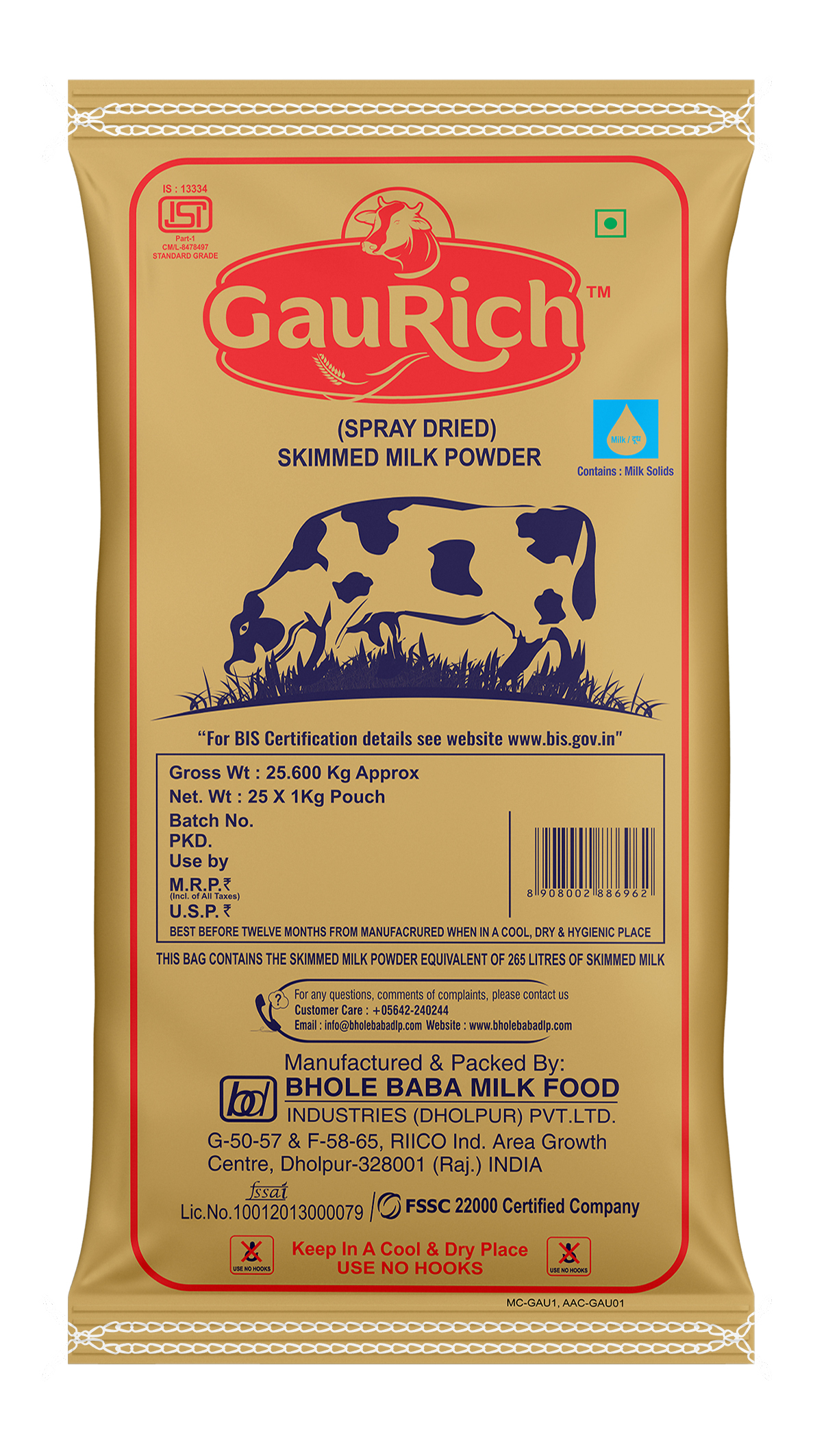 	Skimmed Milk Powder